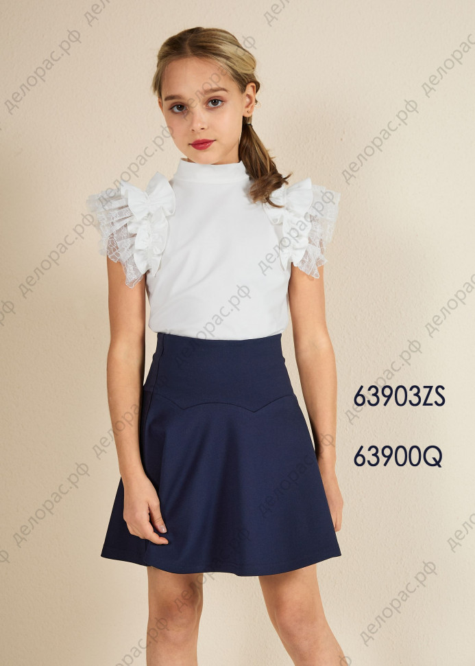 Синяя юбка школьная Deloras 63900Q